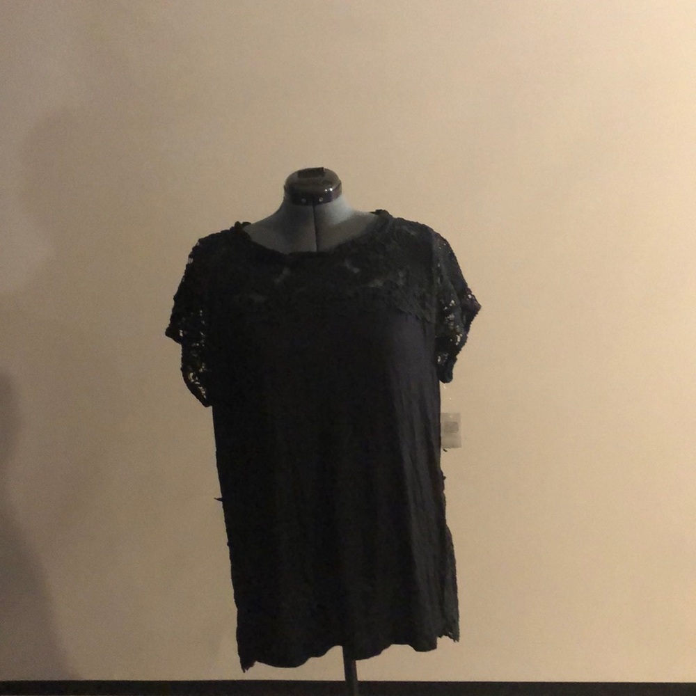 Black lace shirt from adiva
